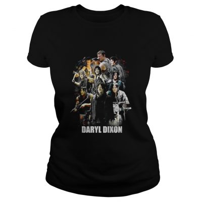 Daryl Dixon The Walking Dead collage Ladies Tee