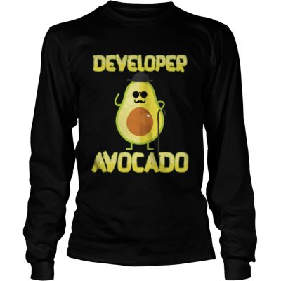 Developer Avocado With Hat Halloween Costume Longsleeve Tee