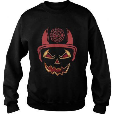 Firefighter Awesome Halloween Face Sweatshirt