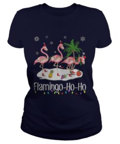 Flamingo Ho Ho Ladies Tee