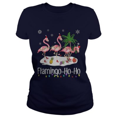 Flamingo Ho Ho Ladies Tee