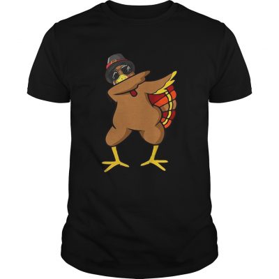 Funny Dabbing Turkey Thanksgiving T Shirt Outfit Clothes Guys