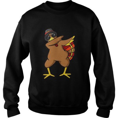 Funny Dabbing Turkey Thanksgiving T Shirt Outfit Clothes Sweatshirt