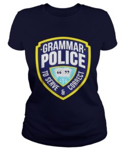 Grammar Police Funny Halloween Costume Ladies Tee