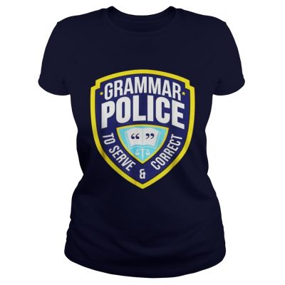 Grammar Police Funny Halloween Costume Ladies Tee