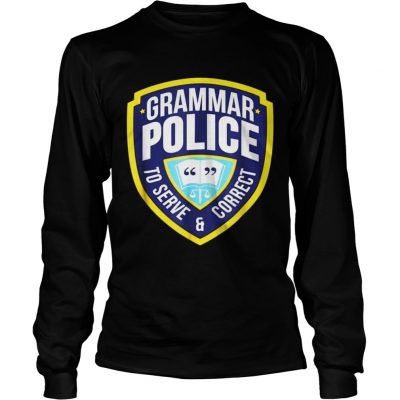 Grammar Police Funny Halloween Costume Longsleeve Tee