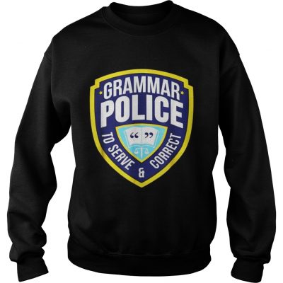 Grammar Police Funny Halloween Costume Sweatshirt