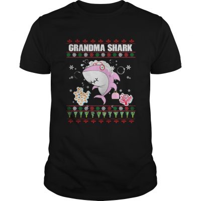 Grandma Shark Christmas Sweater Shark Lover classic guys TShirt