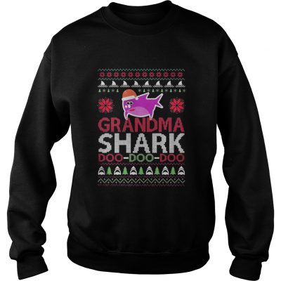 Grandma shark Doo Doo Doo Christmas Sweatshirt