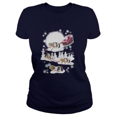 Guinea Pig Christmas Ladies Tee