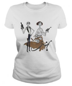 Halloween Jack Skellington Sally and Zero as Star Wars Ladies Tee