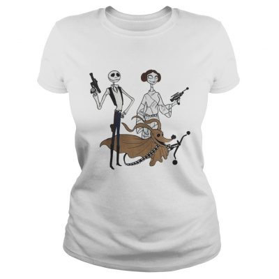 Halloween Jack Skellington Sally and Zero as Star Wars Ladies Tee