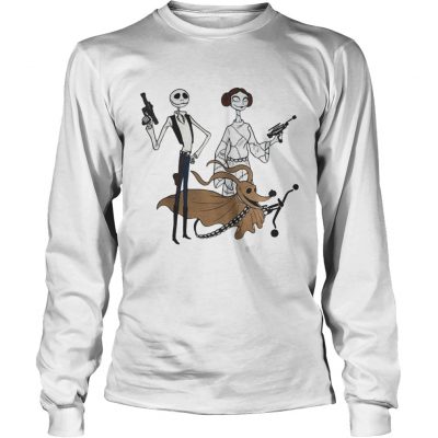 Halloween Jack Skellington Sally and Zero as Star Wars Longsleeve Tee