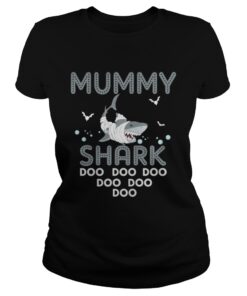 Halloween Mummy Shark Halloween Ladies Tee