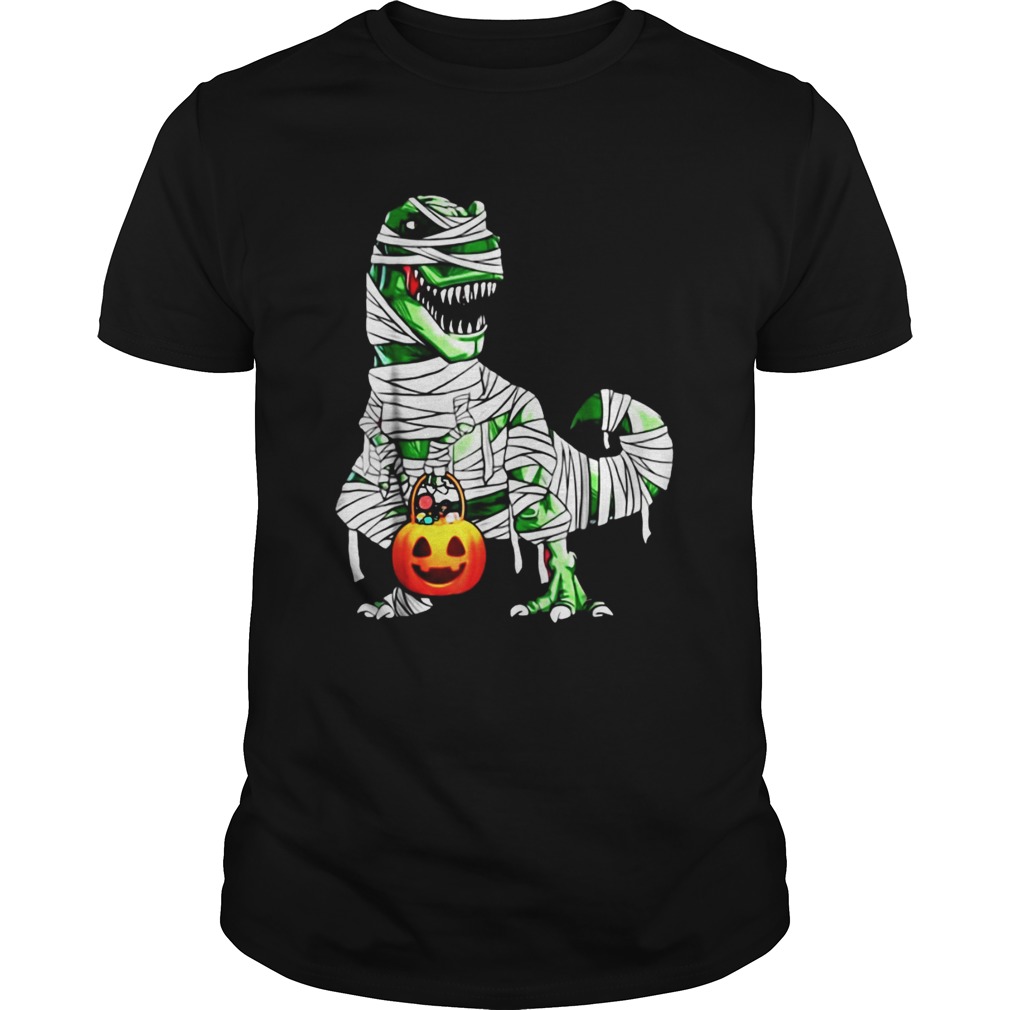 Halloween Pumpkin Dinosaur T Shirt