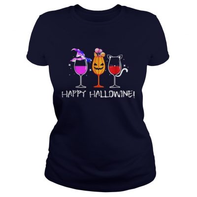 Happy Hallowine Ladies Tee