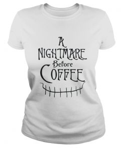 Jack Skellington a nightmare before coffee Ladies Tee