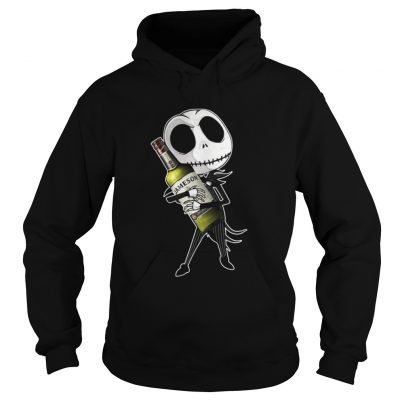 Jack Skellington hug Jameson Irish Whiskey hoodie