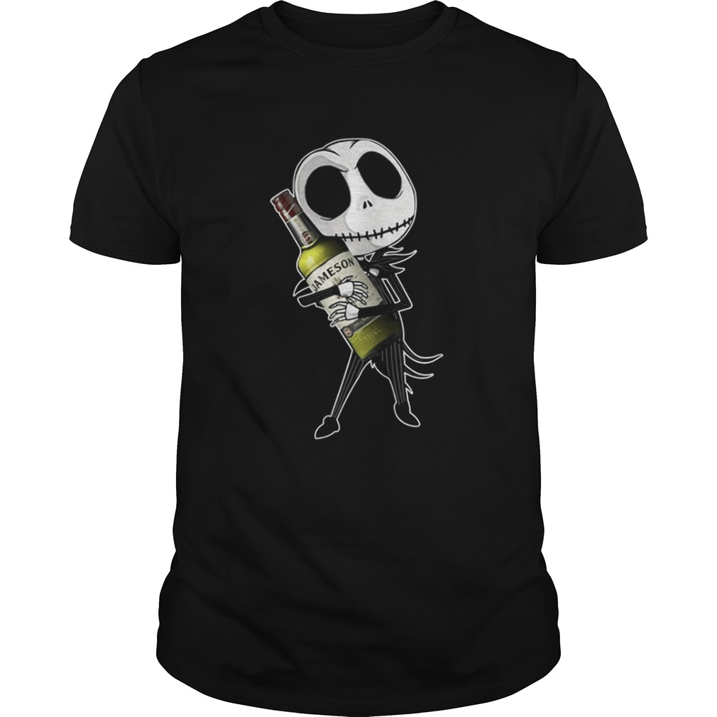 Jack Skellington hug Jameson Irish Whiskey shirt