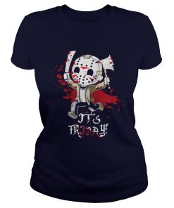 Jason Voorhees Its Friday Halloween Ladies Tee