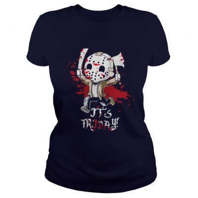 Jason Voorhees Its Friday Halloween Ladies Tee