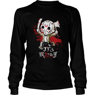 Jason Voorhees Its Friday Halloween Longsleeve Tee