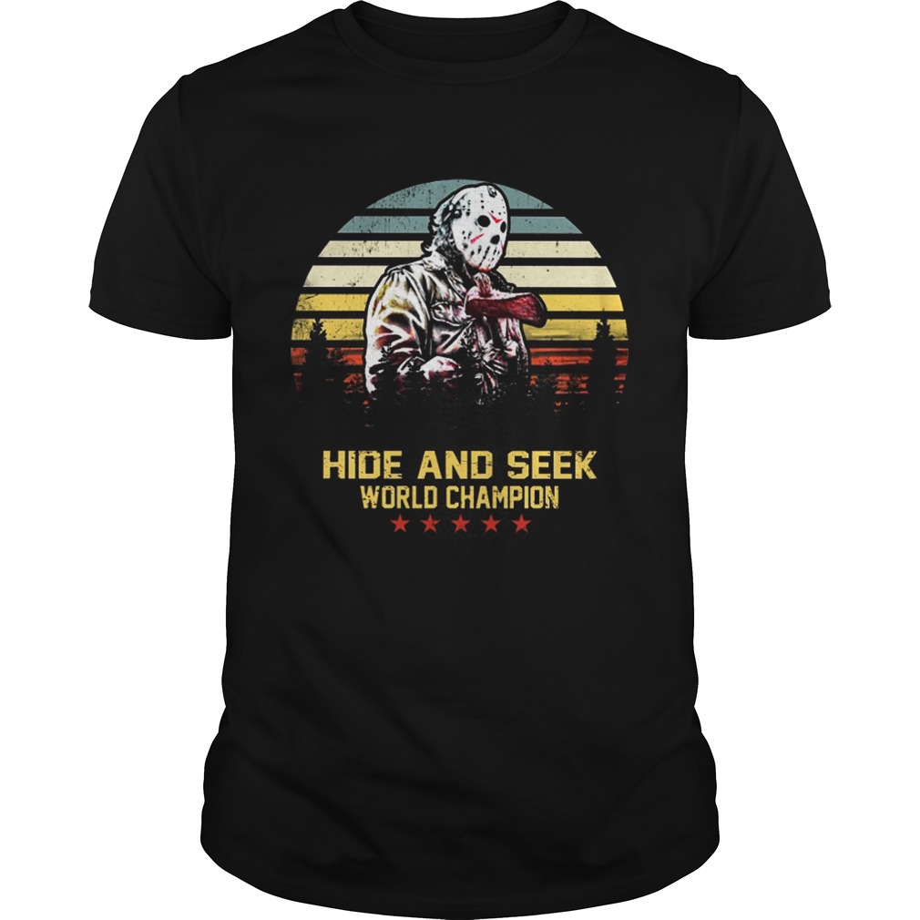 Jason Voorhees hide and seek world champion shirt