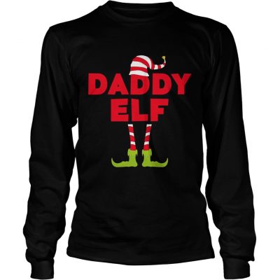 Mens Daddy Elf Costume Longsleeve Tee