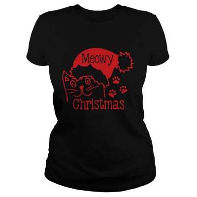 Meowy Christmas Ladies Tee