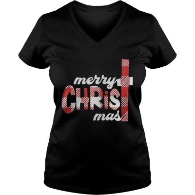 Merry Christmas Ladies VNeck