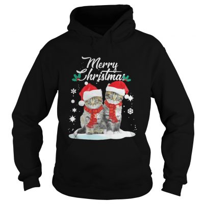 Merry Christmas Santa Claus Cats Hoodie