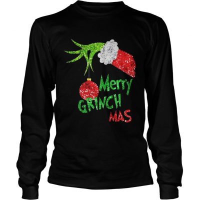 Merry Grinchmas Glitter Longsleeve Tee