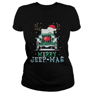 Merry Jeep mas Ladies Tee