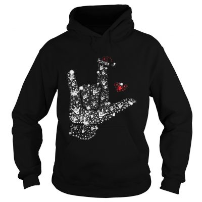 Metal Rhinestone Christmas Hoodie