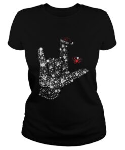 Metal Rhinestone Christmas Ladies Tee