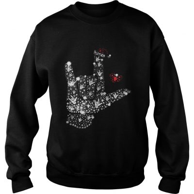 Metal Rhinestone Christmas Sweatshirt