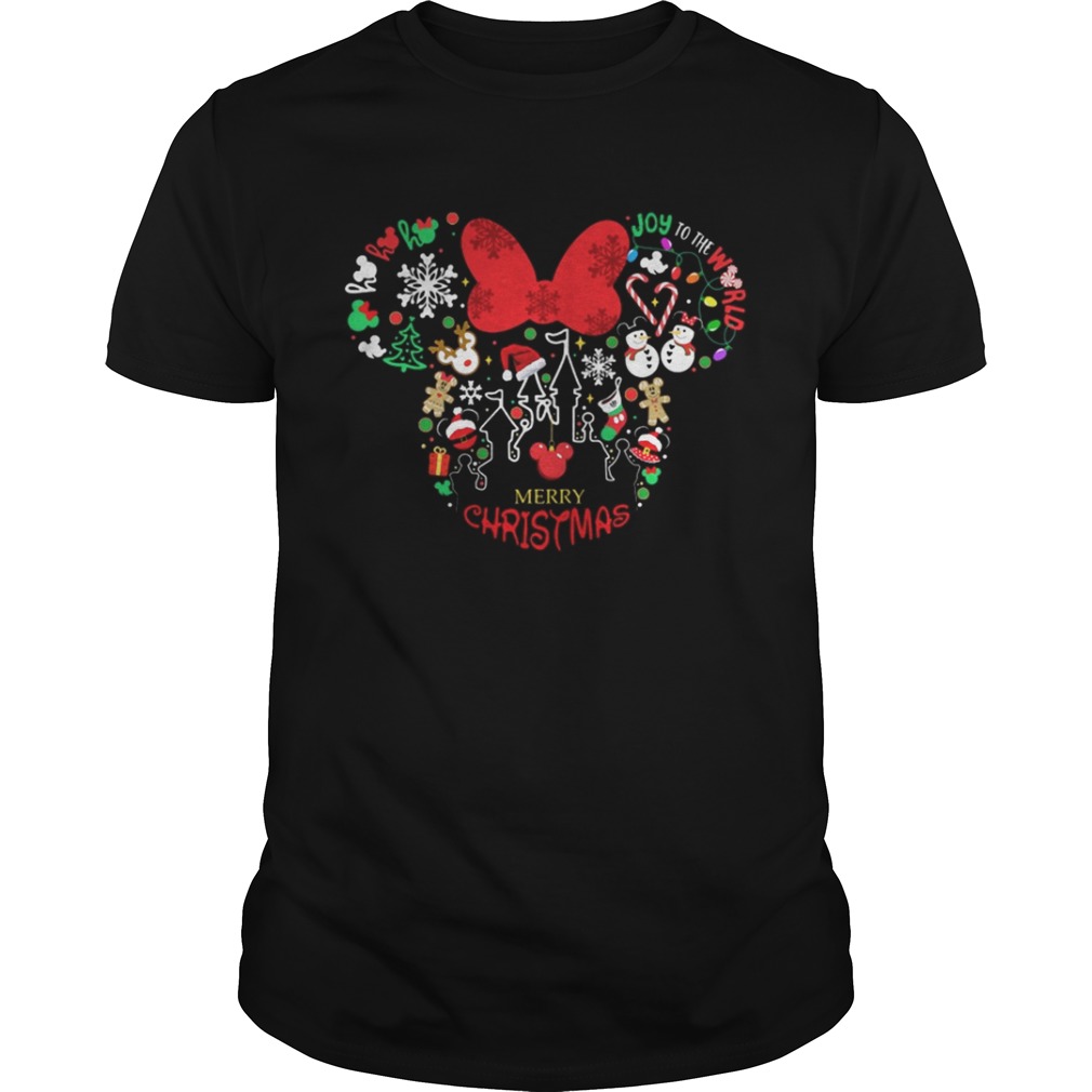 Mickey Disney joy to the world Happy Christmas shirt