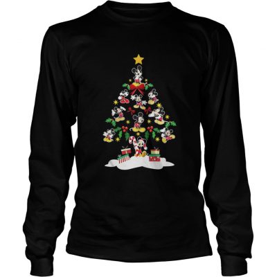 Mickey mouse Christmas tree Longsleeve Tee