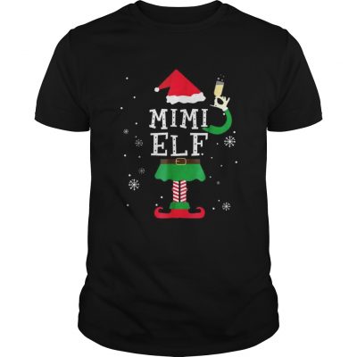 Mimi Elf Matching Family Christmas TShirt Pajamas Elves Guys