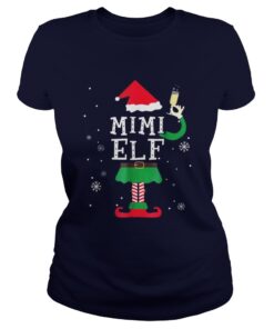 Mimi Elf Matching Family Christmas TShirt Pajamas Elves Ladies Tee