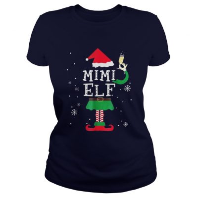 Mimi Elf Matching Family Christmas TShirt Pajamas Elves Ladies Tee