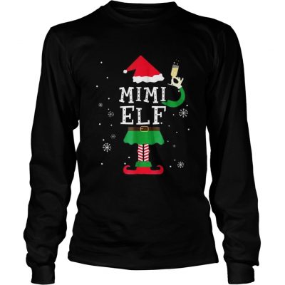 Mimi Elf Matching Family Christmas TShirt Pajamas Elves Longsleeve Tee