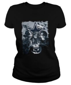 Oakland Raiders Halloween Horror Movie classic ladies tee shirt