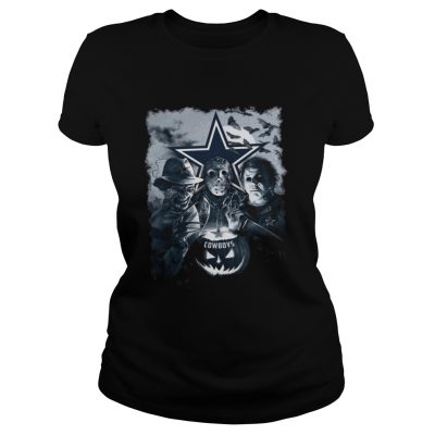 Oakland Raiders Halloween Horror Movie classic ladies tee shirt