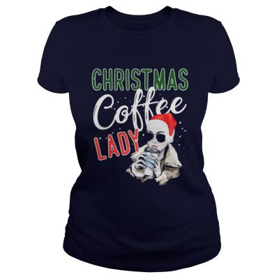 Official Christmas Coffee Lady Ladies Tee