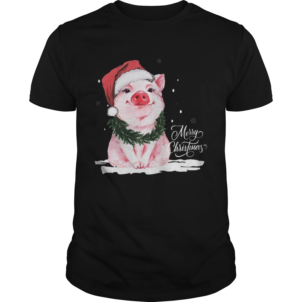 Pig Merry Christmas shirt