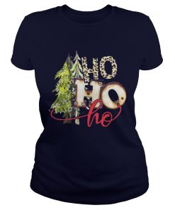 Pine Ho ho ho Christmas Ladies Tee