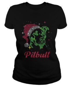 Pitbull Santa Diamond Ladies Tee