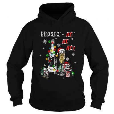 Prosec Ho Ho Ho Prosecco Wine Christmas Hoodie