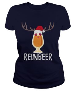 Reinbeer TShirt Funny Christmas Gift For Beer Lovers Ladies Tee